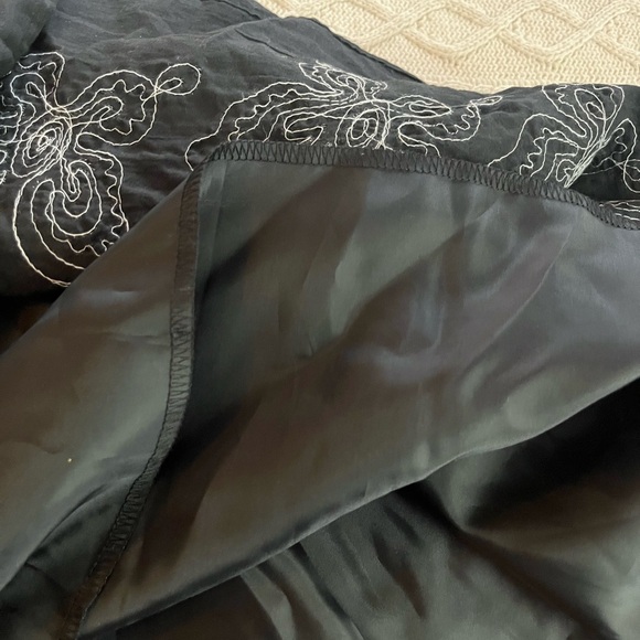 Connected Apparel Black Sleeveless Summer Dress with Butterfly Embroidery 16W - Picture 3 of 16